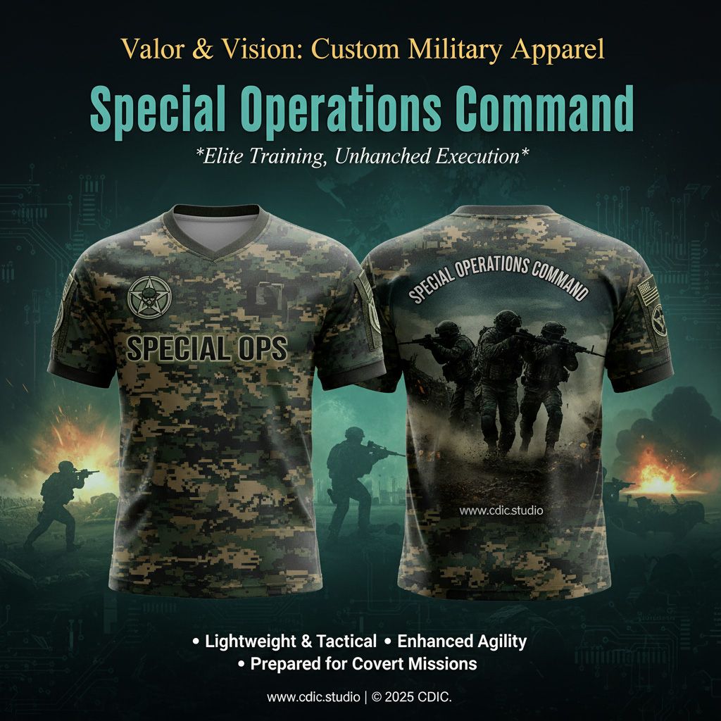 Army Jersey Design Service – Custom Military Tactical Sportswear Design 89-96 | CDIC.Studio