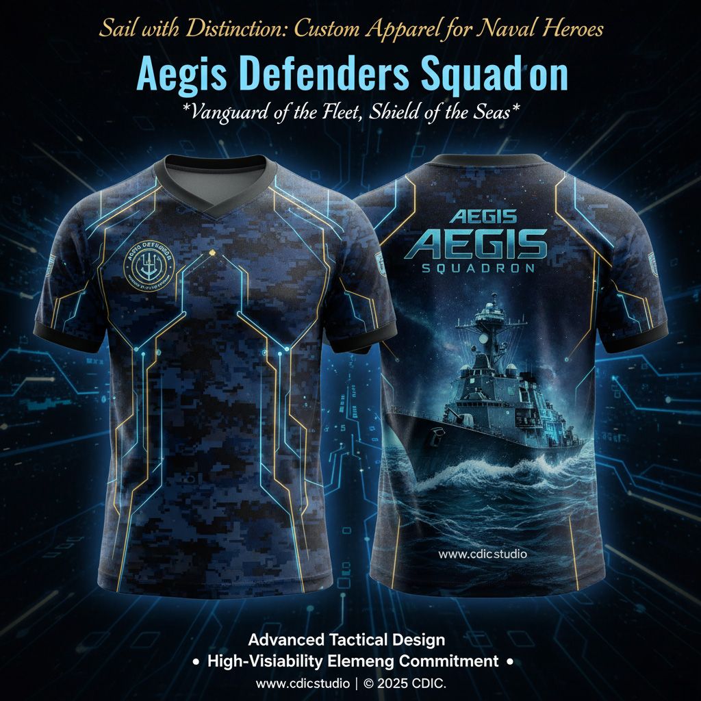 Navy Jersey Design Service – Custom Naval & Marine Tactical Sportswear Design 25-32 | CDIC.Studio