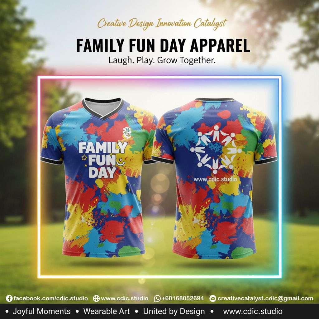 Family Day Jersey Design Service – Custom Family Reunion & Annual Trip Sportswear Design 01-08 | CDIC.Studio