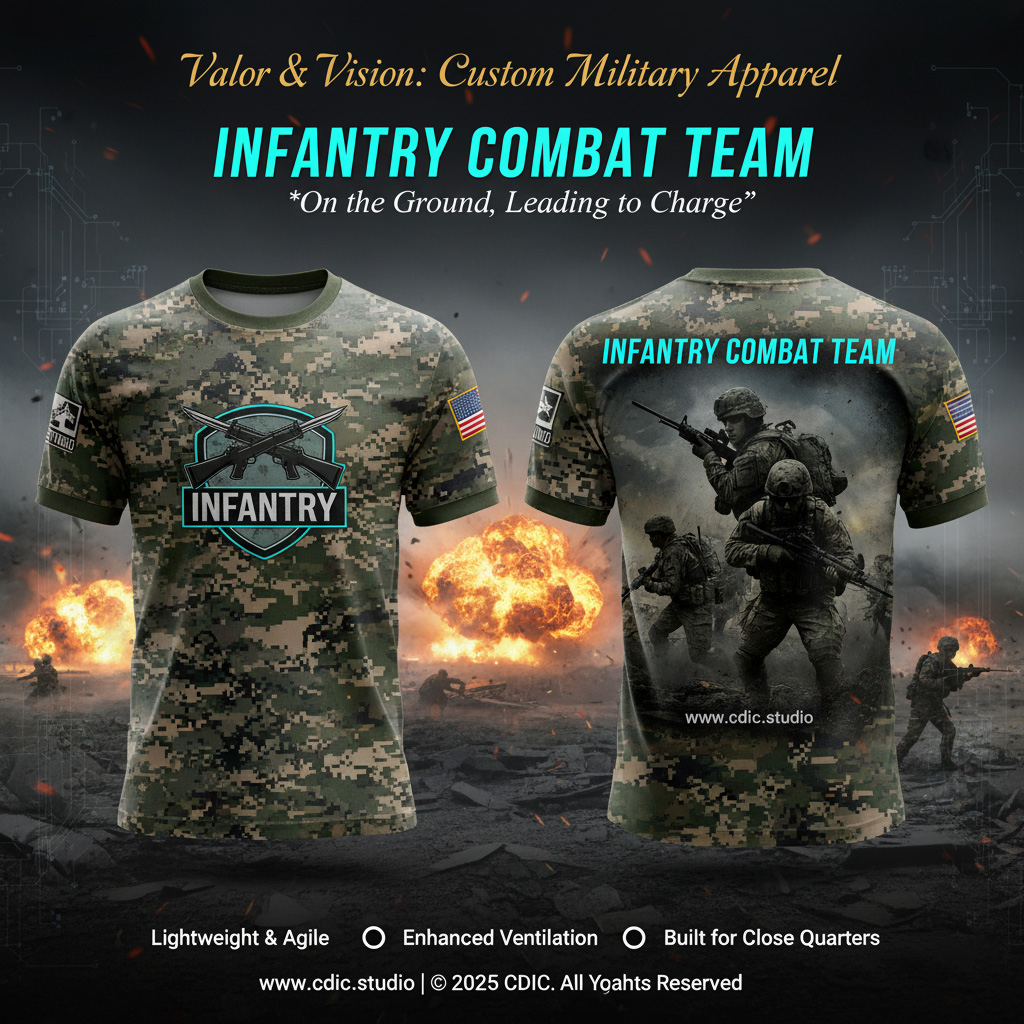 Army Jersey Design Service – Custom Military Tactical Sportswear Design 09-16 | CDIC.Studio - Image 2
