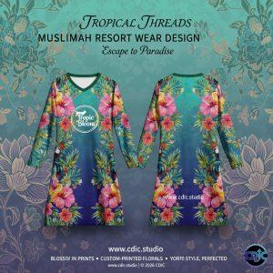 Malaysia Muslimah Jersey Design Service – Custom Sportswear Design 73-80 | CDIC.Studio